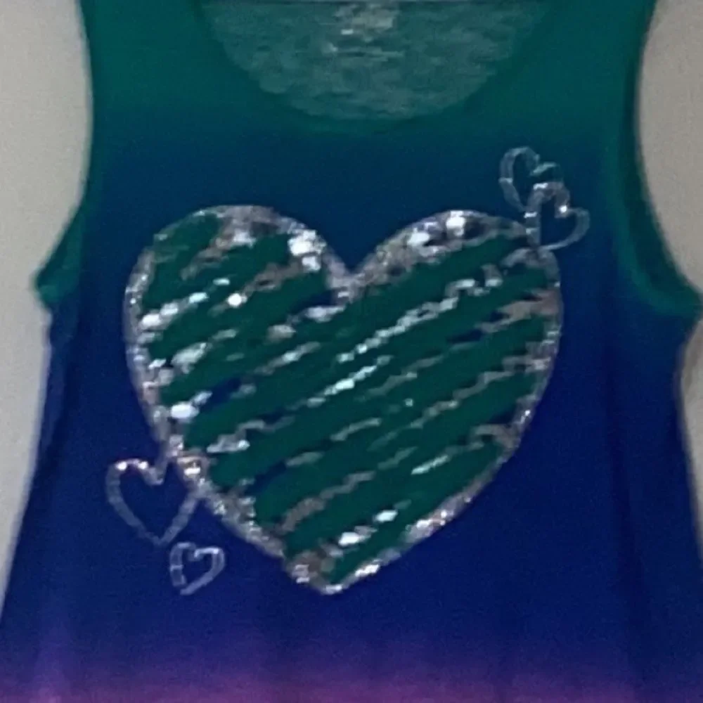 4/$30 Justice Top Girls Blue Green Purple Silver Glitter Sequin Size 18 Junior